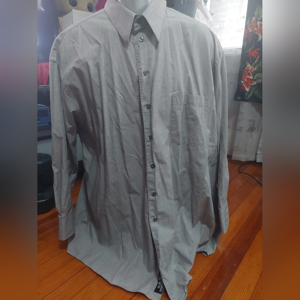 J. FERRAR MENS DRESS SHIRT 17.5‎ 32/33
